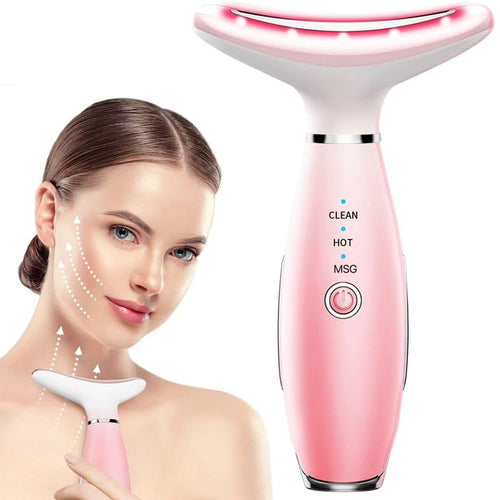 3-in-1 facial massager with heat and vibration